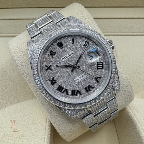 Rolex Datejust 41 Diamonds Full Iced Out NEW 2024 Next Level Watches